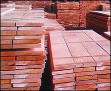 Burma Teak Square Logs